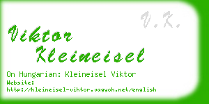 viktor kleineisel business card